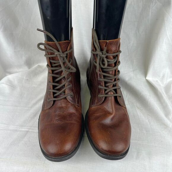 Jeffrey Tyler Brown Leather Lace Up Boots Size 11 main image 7